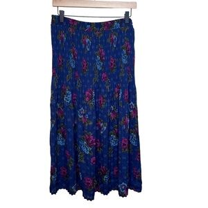 Y2k Vintage Sag Harbour Pleated Sheer MIDI skirt Size Medium